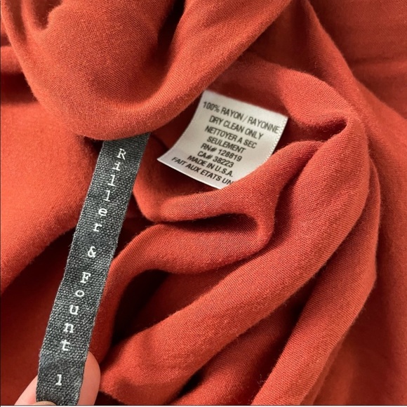 🇺🇸 RILLER FOUNT One Shoulder Maxi Dress J5 - Picture 5 of 6